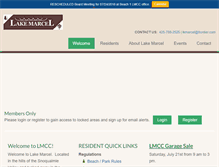 Tablet Screenshot of lakemarcel.net